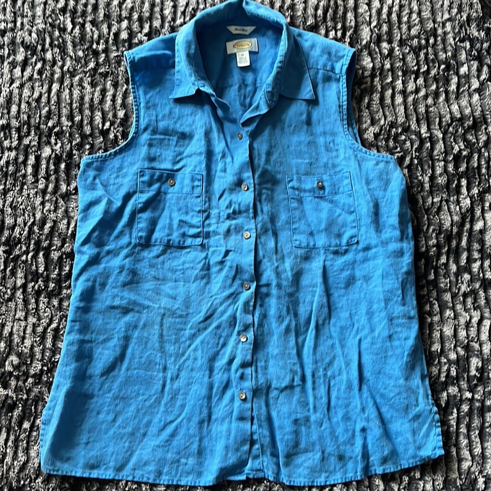 Vintage Talbots Irish Linen Top